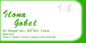 ilona gobel business card